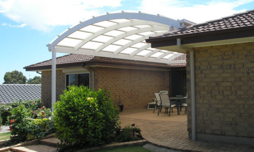 Curved Roof Pergola Design Softwoods Decking Fencing Carports Roofing - Curved Patio Roof Designs