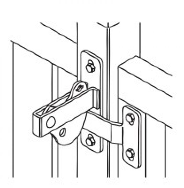 Gate Latch D Softwoods Pergola, Decking, Fencing & Carports, Roofing